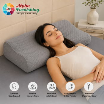 Sale Active Big Orthopedic Contour Memory Foam Pillow for Neck Support